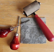 Load image into Gallery viewer, Printmaking: Linocut Landscape (June 11, 18, 25 @ 7:00 PM)
