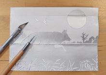 Load image into Gallery viewer, Intro to Printmaking: Tetrapak prints (Feb. 18 &amp; 25 @ 6:30 PM)
