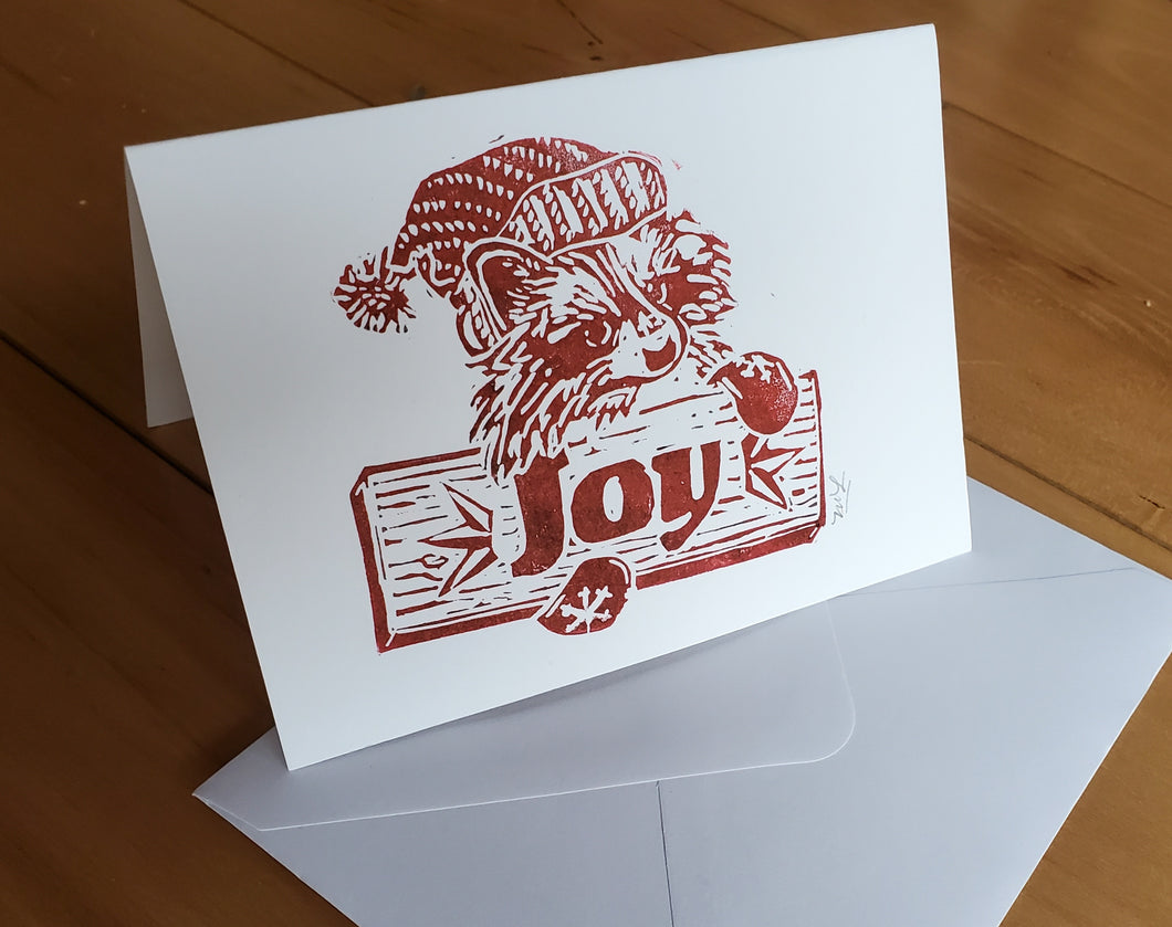 Raccoon Joy Card